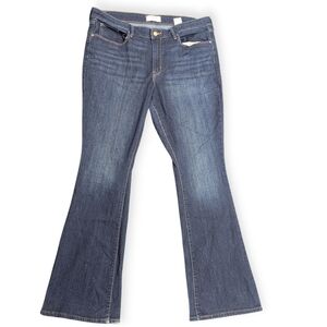 Denizen From Levi's Mid-Rise BootCut Dark Wash Whisker Jeans Size 16(Tall)